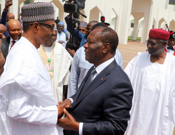 Quattara Has Stabilized Cote D Ivoire Says President Buhari Nigeria News Headlines Today